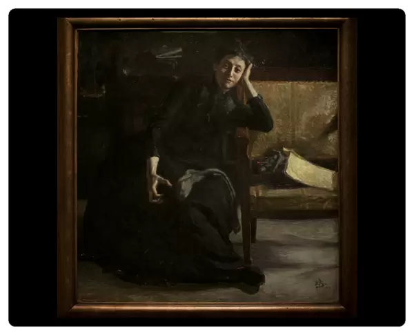 Portrait of the Swedish painter Eva Bonnier (1857-1909)