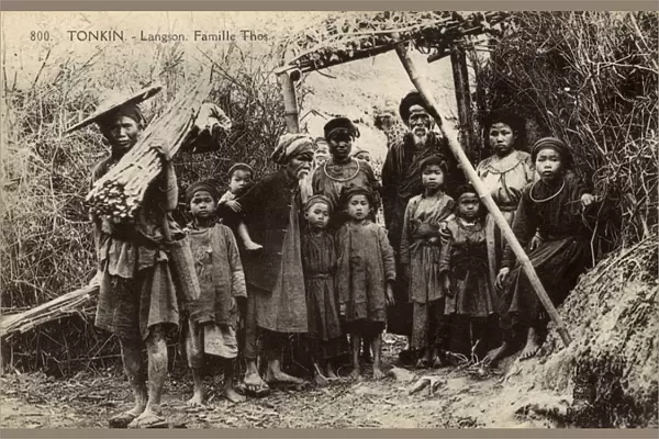 Family of the Tho ethnic group, Lang Son, Vietnam