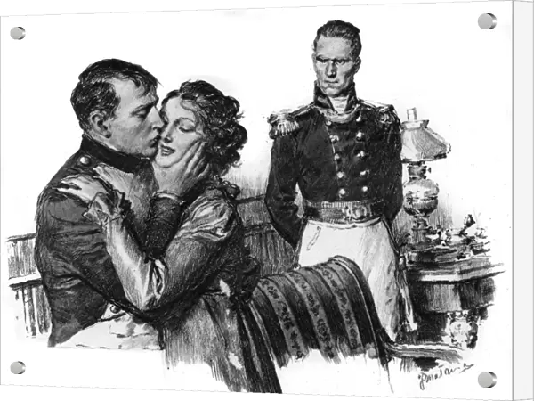 Princess Caraboo and Napoleon by Fortunino Matania