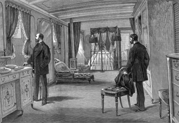 The Prince of Waless bedroom on board HMS Serapis