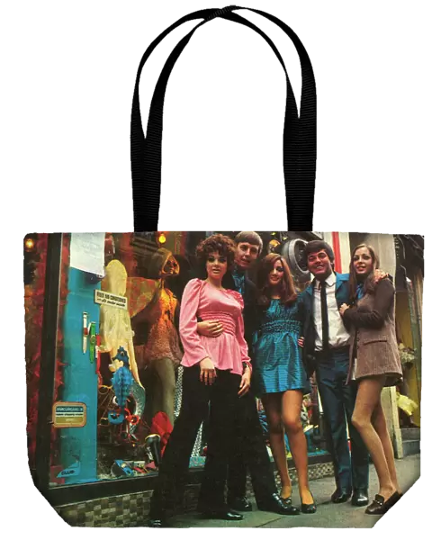 Tony Blackburn with some groovy things, Carnaby Street