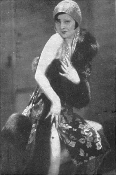 A portrait of the German film star Lilian Harvey, 1930