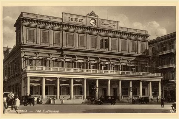 The Exchange (Bourse) at Alexandria, Egypt