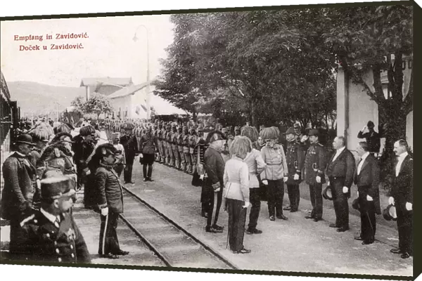 Emperor Franz Joseph I visits Zavidovici, Bosnia Herzegovina