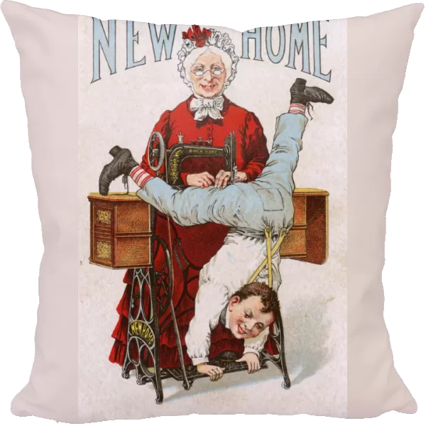 Advertising postcard - New Home Sewing Machine