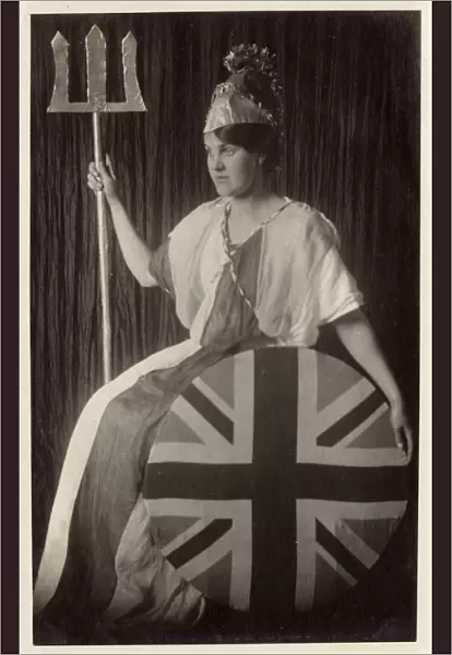 Jean Russell in Fancy Dress as Britannia