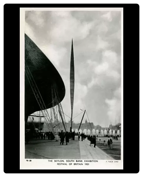 Festival of Britain 1951 - The Skylon, South Bank, London