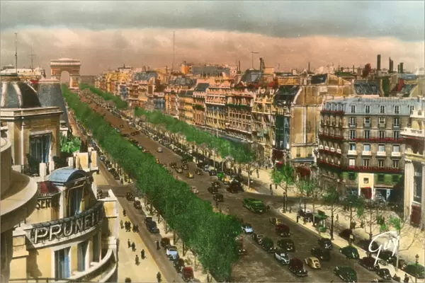 Paris, France - Avenue des Champs-Elysees