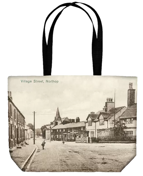 Village Street, Northop - Boot Hotel (on right)