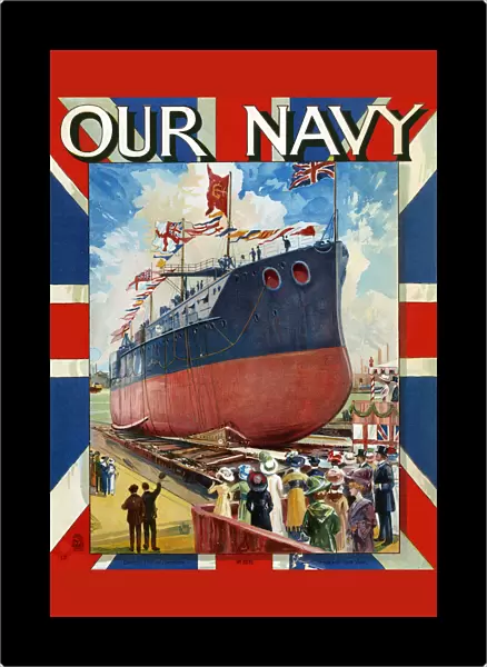 Christening a Ship before she is launched - Our Navy cover