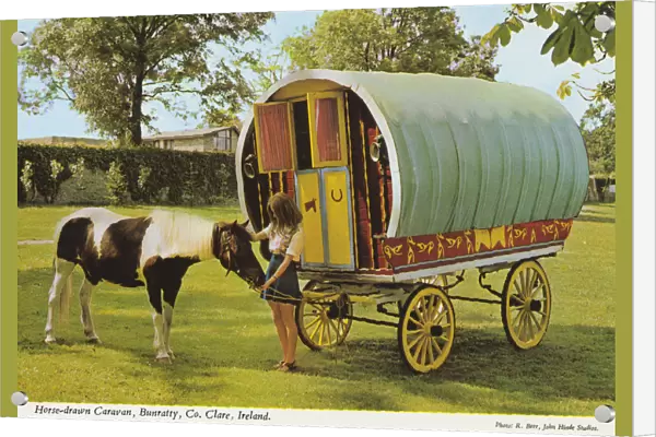 Horse-drawn Caravan, Bunratty, County Clare, Ireland