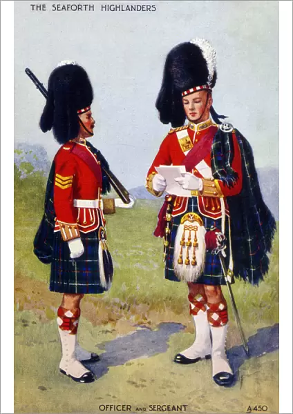 Uniform of Officer and Sergeant of the Seaforth Highlanders (Rosshire Buffs, Duke