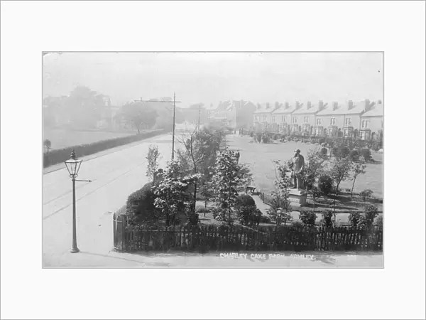 Charlie Cake Park in Snow, Armley, Leeds, Yorkshire, England. Date: 1907