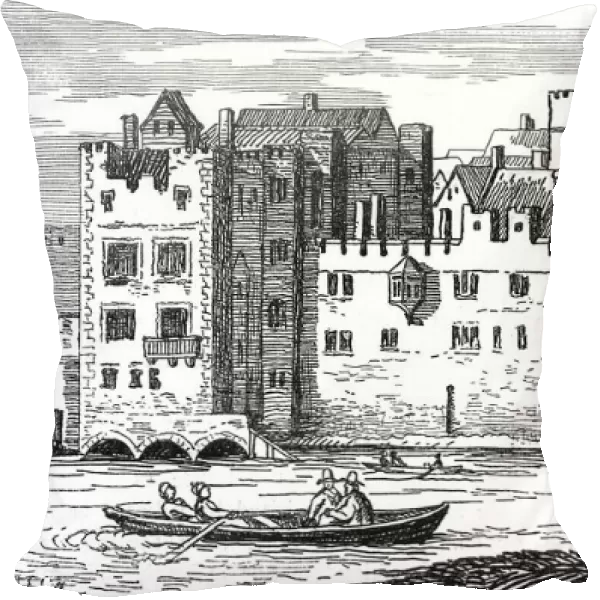 The Savoy. View of the Savoy from the River Thames in 1650