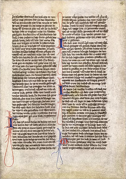 Page from the Heidelberger Liederhandschrift