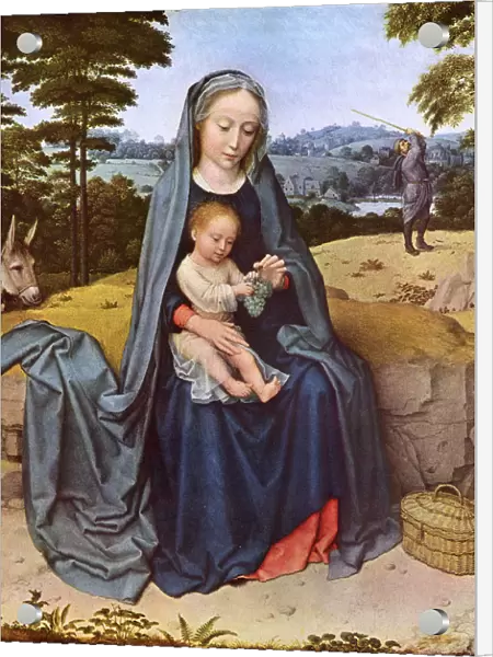 Rest on the Flight into Egypt by Gerard David (c. 1460-1523)
