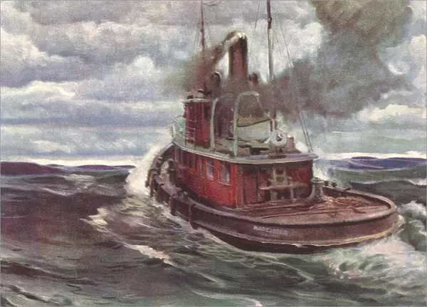 Tugboat at Sea Date: 1948