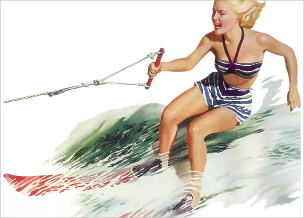 Woman Waterskiing Date: 1948