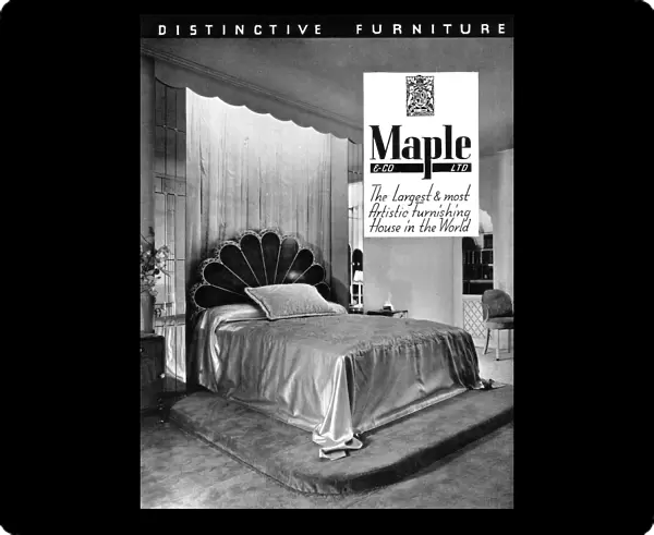 Advert for Maple, distincitive furniture, London Date: 1938