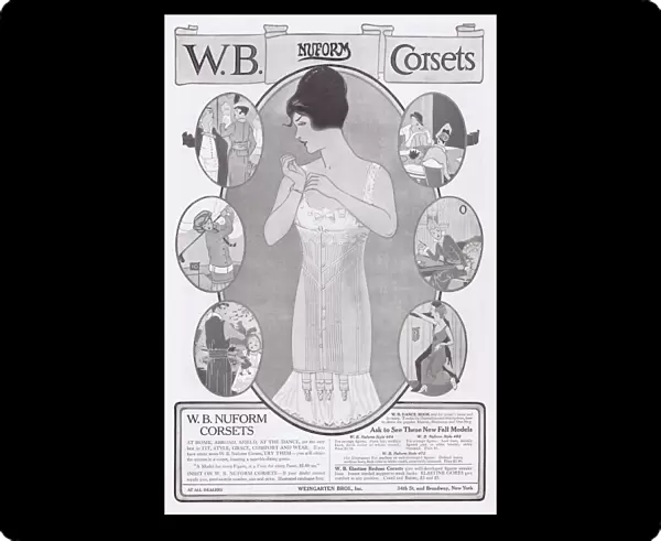 Advert for W. B. Nuform Corsets, 1914 Date: 1914