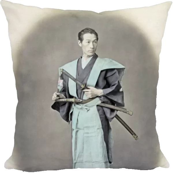 Portrait of a Japanese man, Japan, circa 1870. Date: circa 1870