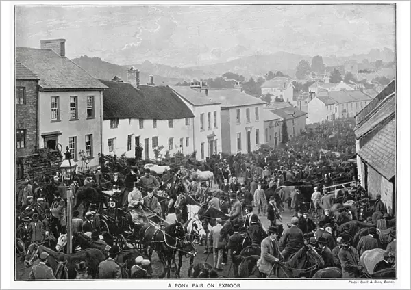 A pony fair on Exmoor. Date: 1897