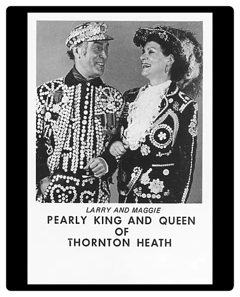 The Pearly King and Queen of Thornton Heath