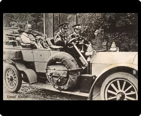 Kaiser Wilhelm II - travelling by car