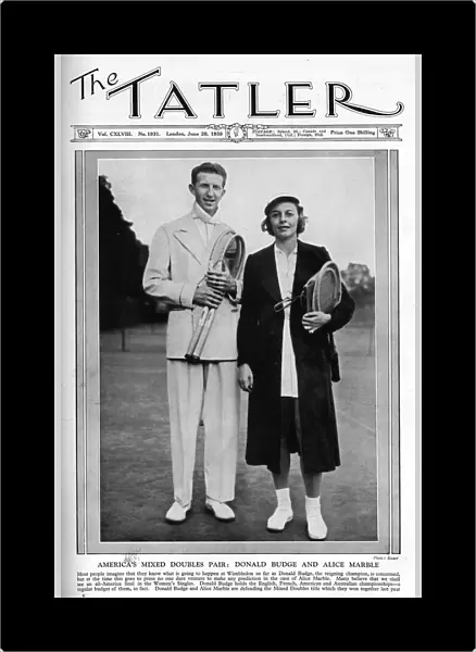 Tatler cover - Alice Marble and Donald Budge
