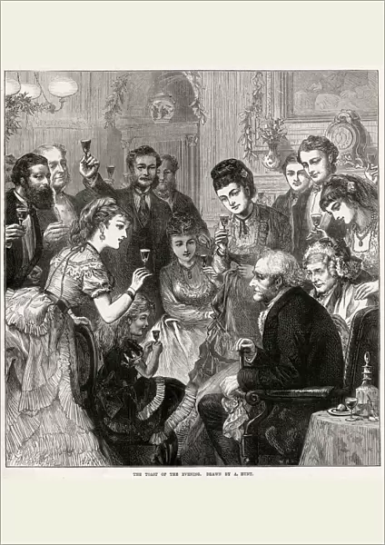 Christmas toast for the evening 1872