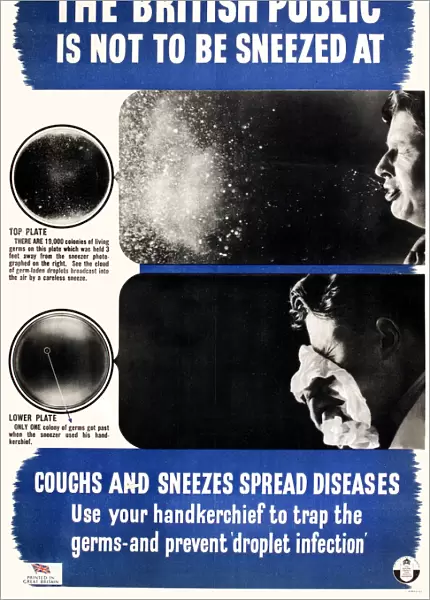 Poster, The British public is not to be sneezed at