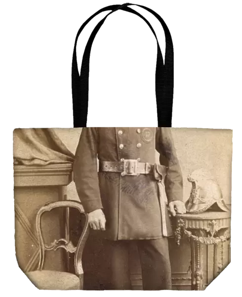 John Howard, Victorian fireman, in studio portrait