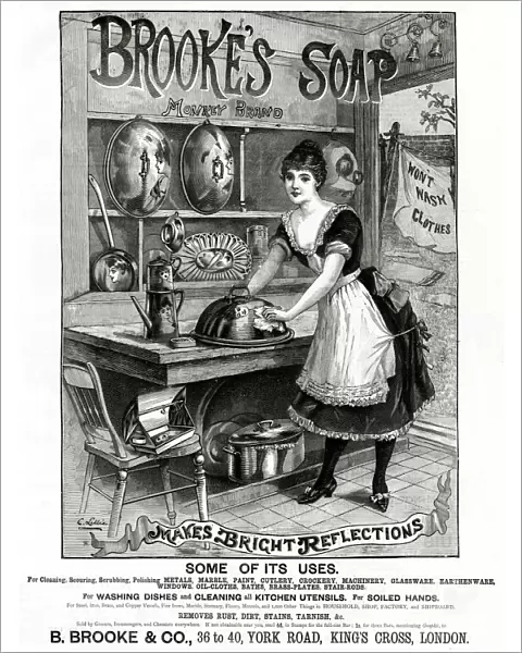 Advert for Brookes Soap 1890 Advert for Brookes Soap 1890