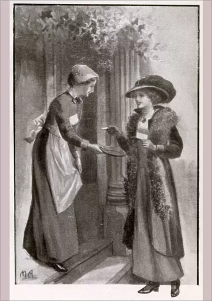 Illustration in The Etiquette of To-Day - Leaving Cards