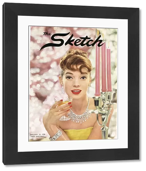 Cover of The Sketch featuring model wearing Cartier jewels