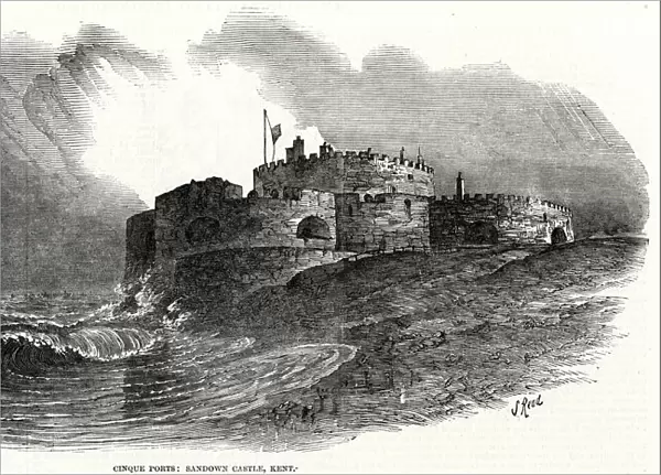 Sandown Castle, Kent 1853