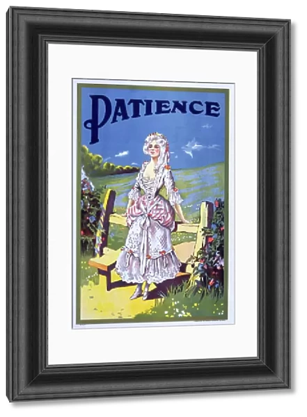 Poster, Gilbert and Sullivans operetta, Patience