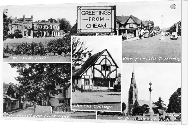 Five views of Cheam, Surrey