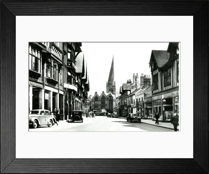Framed Print : Knifesmith Gate, Chesterfield Print circa 1938 Framed Print : Knifesmith Gate, Chesterfield Print circa 1938