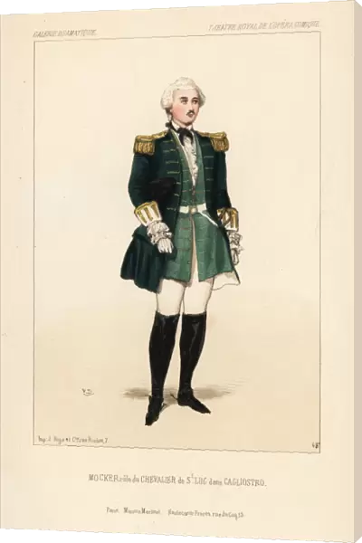 French tenor Toussaint Mocker as the Chevalier