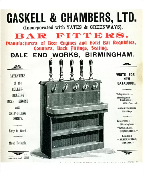 Advert, Gaskell & Chambers Ltd, Bar Fitters