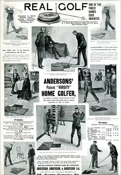 Advert, Real Golf, Andersons Home Golfer
