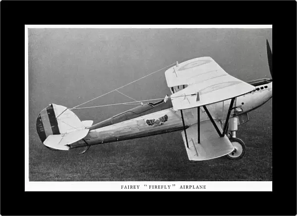 Fairey Firefly aeroplane in flight