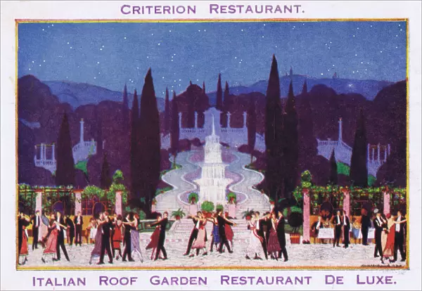the Italian Roof Garden at the Crietrion Restaurant