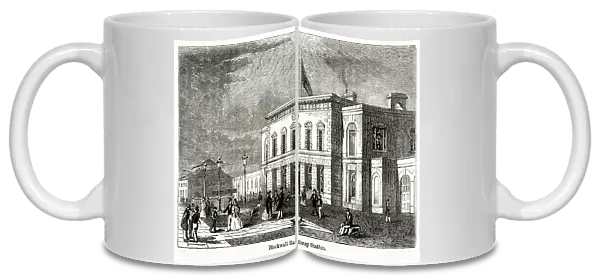 Blackwall Railway Station, London 1845