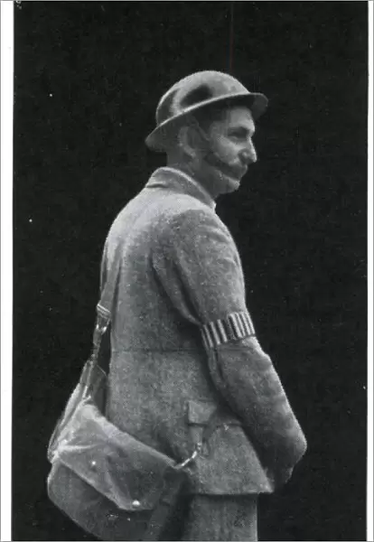A temporary wartime policeman in uniform, September 1939