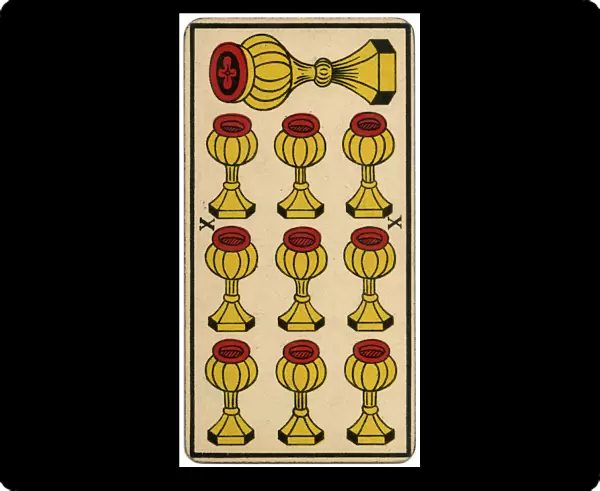 Tarot Card - Coupe (Cup) X