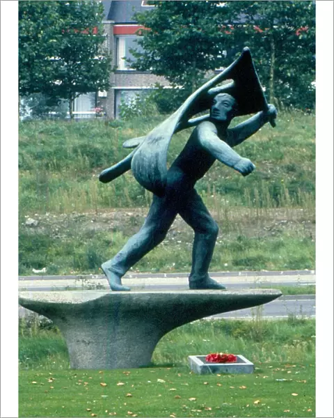 Jan van Hoof Memorial Statue, Nijmegen, Holland
