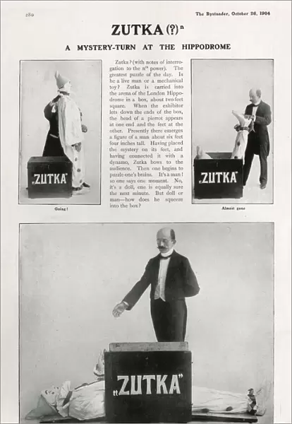 Zutka, the mystery turn at the London Hippodrome