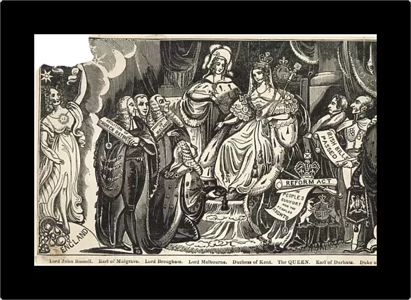 Cartoon, Queen Victoria and her Ministers